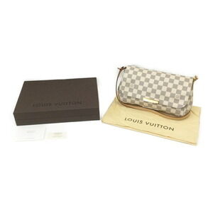 Louis Vuitton Damier Azur White Shoulder Bag Favorite